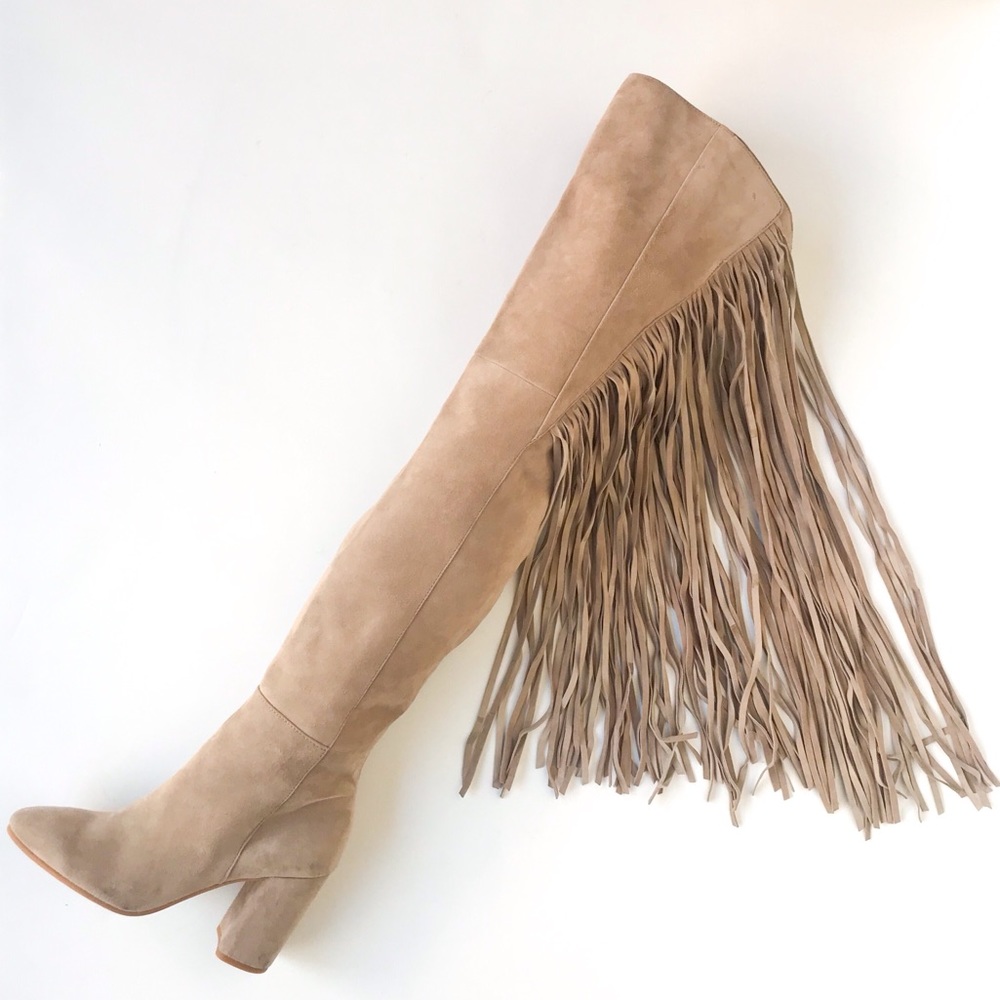 SOLD/  Dolce Vita • over the knee fringed boots
